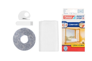 Москитная сетка tesa Comfort на окно 1,2 х 2,4 м, белая