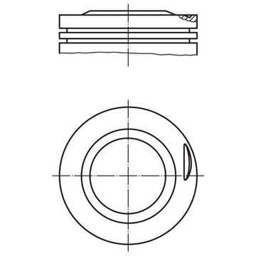 PÍST BMW 2.3B 75-92 E21 E30 323I M20B23 0822700