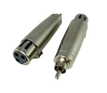 adapter wtyk RCA chinch / gniazdo 3 pin XLR