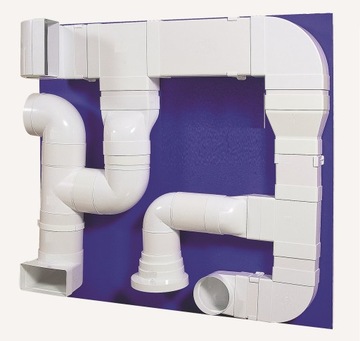 Колено круглое фи 100мм 90* вентиляционный канал ПВХ