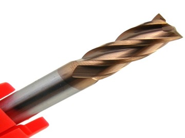 FREZ WĘGLIKOWY VHM 4 PIÓRA FI 10 MM 55HRC TiN