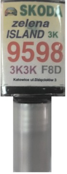 SKODA SEAT 9474 LW5Q 0F LAVA BLUE LAKIER ZAPRAWKA