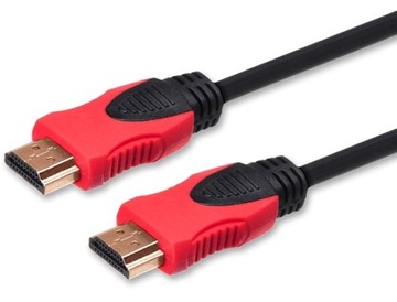 Długi Kabel HDMI 2.0 złoty 3D 4Kx2K miedź 10m
