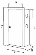 КОРОБКА КЛАПАНОВ ШКАФА ГИДРАНТА 35х70х25 БЕЛАЯ