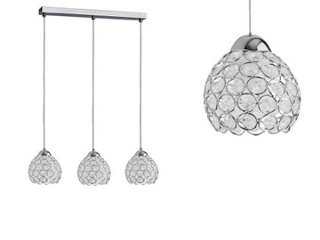 NOWOCZESNA LAMPA WISZĄCA,ŻYRANDOL KRYSZTAŁKI, CHRO