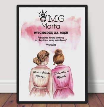 БОЛЬШОЙ ПОСТЕР А3 30х40 см, просьба для свидетеля 3