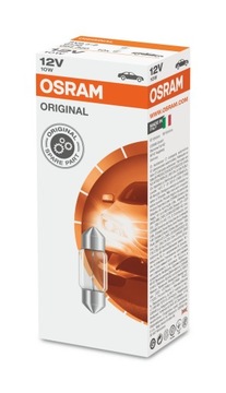 ЛАМПА 12В 10ВТ ЯПОНИЯ OSRAM ДЛИНА ТРУБКИ 31ММ