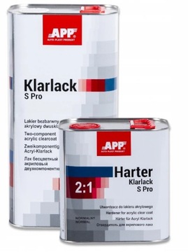 LAKIER Klarlack S Pro 2:1 5L+UTWARDZACZ 2,5L- APP