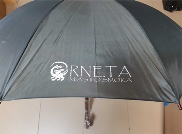 Большой зонт с деревянной ручкой, принт, 25 шт.