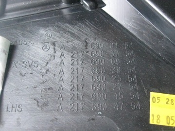 ОБИВКА ЛЕВАЯ СТОРОНА MERCEDES S CLASS COUPE W217