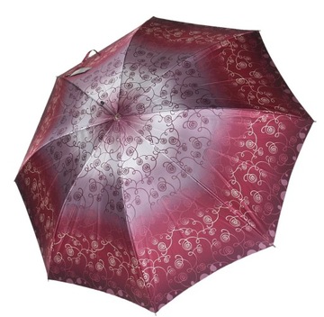 Parasol Doppler bordo i wrzos pnącza satynowe .