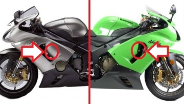 KAWASAKI ZX6R NINJA 2005-2006 - АВАРИЙНЫЕ ПОДКЛАДКИ ТВЕРДЫЕ СЛАЙДЕРЫ