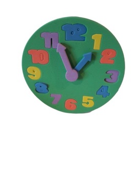 Часы-пазлы из пенопласта