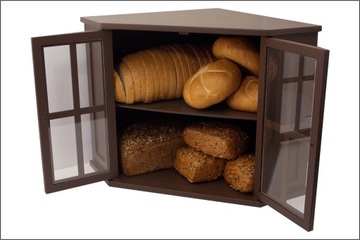 РАЗБОР, ДВУХЭТАЖНЫЙ УГЛОВОЙ ШКАФ С КОРИЧНЕВЫМ СТЕКЛОМ