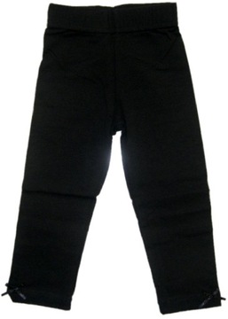 CZARNE LEGGINSY GETRY BAWEŁNIANE 68-74 95% BAWEŁNY