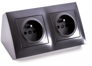 SIMON 54 GNIAZDO MEBLOWE NAROŻNE BIURKOWE ANTRACYT