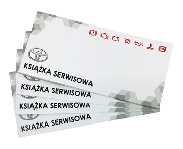 KSIĄŻKA SERWISOWA PRZEGLĄDÓW NAPRAW TOYOTA
