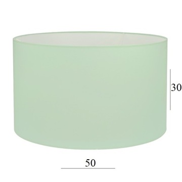 ABAŻUR duży walec do lampy 6W mięta 50/30 E27 Abażur w pastelowej mięcie
