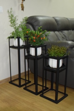 Подставка для цветов Металлическая подставка, консоль, LOFT 60/25