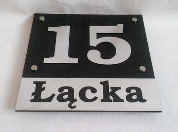 Гравированная адресная тарелка. Номер дома. Штаб -квартира