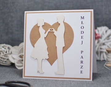 СВАДЕБНАЯ ОТКРЫТКА, ручная работа