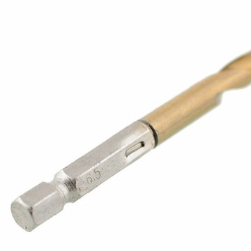 СВЕРЛА ШЕСТИГРАННЫЕ ПО МЕТАЛЛУ 1,5-6,5 HSS ТИТАН 13 ШТ.