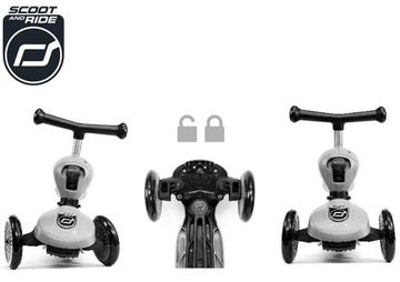 Scoot And Ride СКУТЕР и RIDE 2in1 Highwaykick 1 Ash 1–5 ЛЕТ