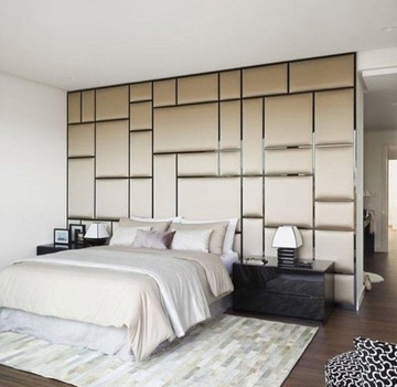 МЯГКИЕ ПАНЕЛИ SOFTSTUDIOPL по индивидуальному заказу с рисунком золото/серебро/зеркало