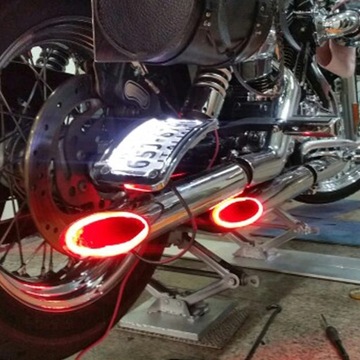 OŚWIETLENIE RURY WYDECHOWEJ LED QUAD MOTOCYKL