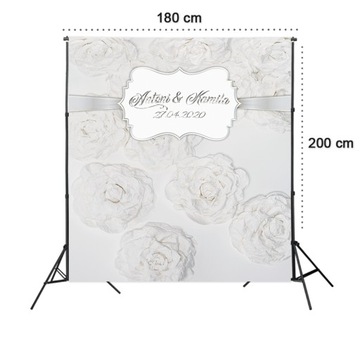 Фон СВАДЕБНАЯ СТЕНА для свадебного банкета 1,8х2 WEDD141