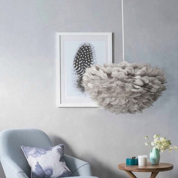ПОДВЕСНОЙ ПОТОЛОЧНЫЙ СВЕТИЛЬНИК GLAMOUR FEATHER, СЕРЫЙ NORDIC