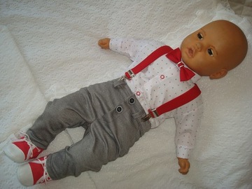 КОМПЛЕКТ ХЛОПКОВЫЙ ЖИЛЕТ ОДЕЖДА/КРЕЩЕНИЕ/СВАДЬБА/62