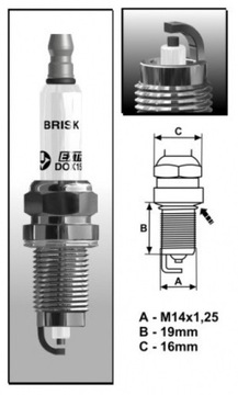 ŚWIECA BRISK EXTRA DOX15LE-1 1501
