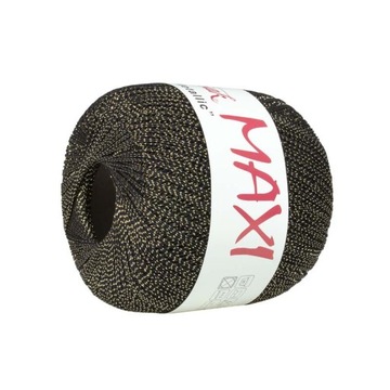 Kordonek MAXI Metallic Rexor nr 2999 bawełniany Altin Basak czarno - złoty