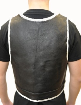 КОЖАНЫЙ ЖИЛЕТ BAD COMPANY размер XL