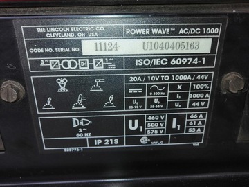 Сварочный источник LINCOLN POWER WAVE AC/DC 1000 Послесервисный осмотр