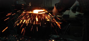 КОЛЕСНЫЙ КОВШ, КОВАННАЯ ЛАПА 60см Польша ТВЕРДЫЙ