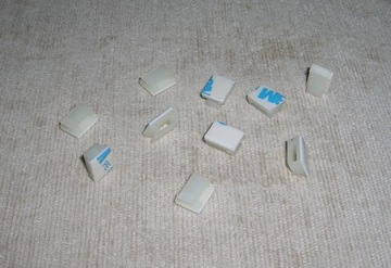 Держатель кабеля самоклеящийся 13х9,5 h=5,2мм 10 шт.