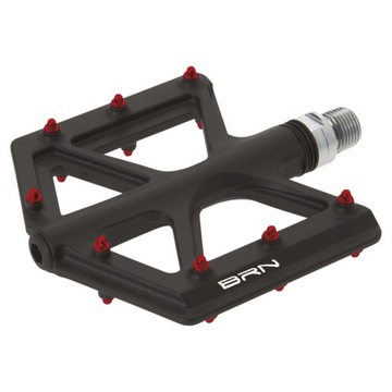 Pedały platformowe czarne 9/16 karbonowe carbon