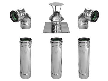 WKŁAD 100/150 PIECE KONDENSACYJNE TURBO 3m
