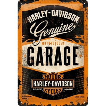 Tablica szyld HARLEY-DAVIDSON GARAGE metal 20x30