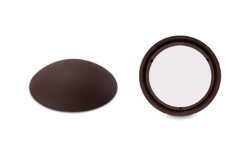 Odbojnik na ścianę samoprzylepny 60mm, brązowy