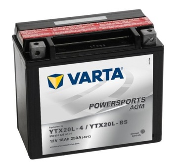 Akumulator VARTA YTX20L-BS 12V 18Ah 250A