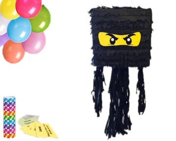 PINIATA Ninja Czarny zestaw PINATA z wypełnieniem