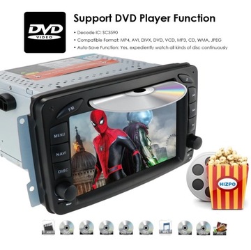 Радио 7 'Mercedes W209 Android 12 4/64 GPS WiFi