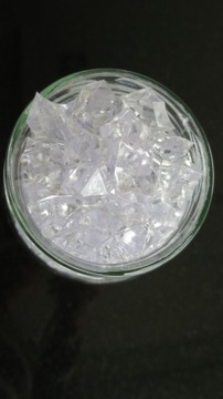 KRYSZTAŁKI KAMYCZKI LODOWE DIAMENTY BEZBARWNE 1 LITR CLEAR 0,5 KG FI.2,5 CM