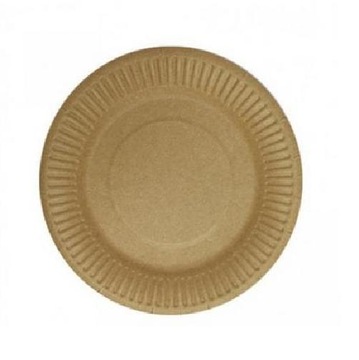 TALERZYKI PAPIEROWE EKOLOGICZNE KRAFT 23cm BIO ECO