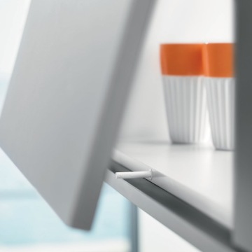 БАМПЕР МЕБЕЛЬНЫЙ НАКЛАДНОЙ PUSH-TO-OPEN МАГНИТ BLUM ДЛЯ ПЕТЕЛЬ ДЛИННЫЙ БЕЛЫЙ