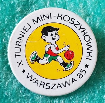 ODZNAKA X TURNIEJ MINI-KOSZYKÓWKI WARSZAWA 1985