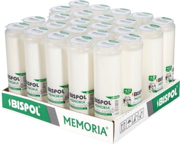 Wkłady do zniczy olejowe 4,5 dnia 24szt. Bispol